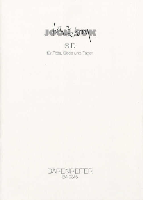 Sid for Flute, Oboe and Bassoon 長笛 雙簧管 低音管 騎熊士版 | 小雅音樂 Hsiaoya Music