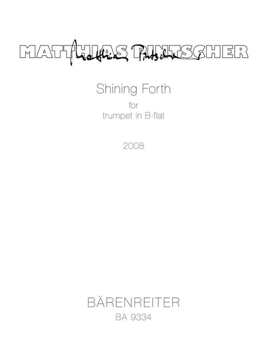 Shining Forth for trumpet in B-flat or C (2008, rev. 2012) 小號 騎熊士版 | 小雅音樂 Hsiaoya Music