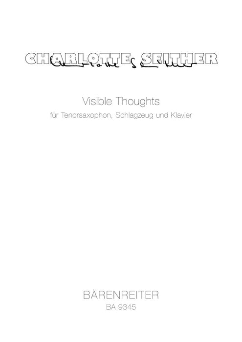 Visible thoughts for tenor saxophone, percussion and Piano (2005) 薩氏管擊樂器 鋼琴 騎熊士版 | 小雅音樂 Hsiaoya Music