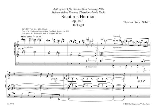 Two Psalms for Organ op. 74 (2004/2010) 管風琴 騎熊士版 | 小雅音樂 Hsiaoya Music