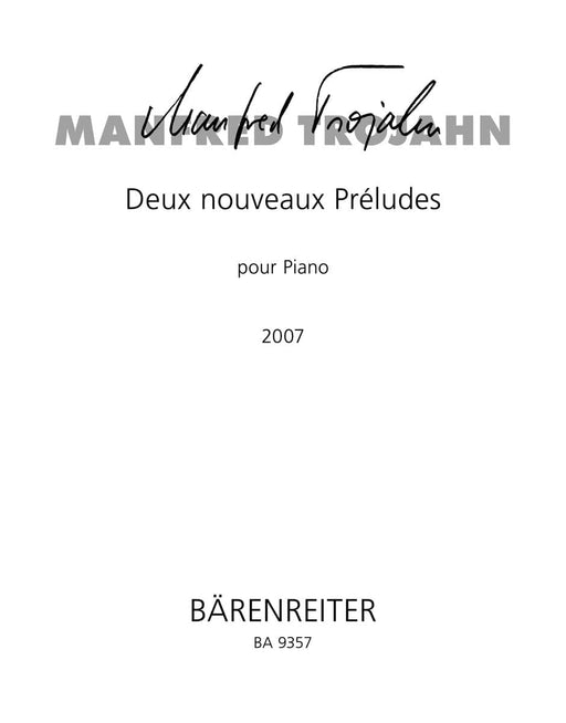 Deux nouveaux Préludes pour Piano (2006) 鋼琴 騎熊士版 | 小雅音樂 Hsiaoya Music