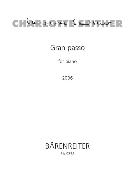 Gran Passo for Piano (2006) 鋼琴 騎熊士版 | 小雅音樂 Hsiaoya Music