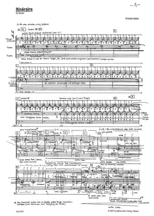 Itinéraire für Klavier (2005) 騎熊士版 | 小雅音樂 Hsiaoya Music