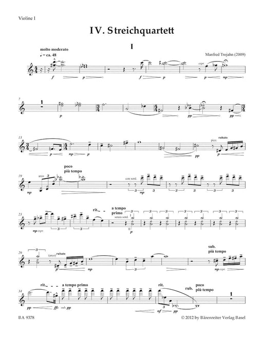 IV. String Quartet (2009) 弦樂四重奏 騎熊士版 | 小雅音樂 Hsiaoya Music