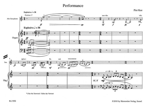 Performance für Alt-Saxophon und Orgel 騎熊士版 | 小雅音樂 Hsiaoya Music