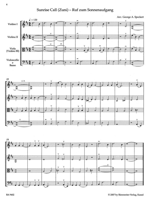 Indian Chants for Strings -Arrangements. score with 5 parts (V I, VII, Va (V III)- Arrangements. Score with 5 parts (VI, VII, Va (V III), Vc 弦樂 騎熊士版 | 小雅音樂 Hsiaoya Music