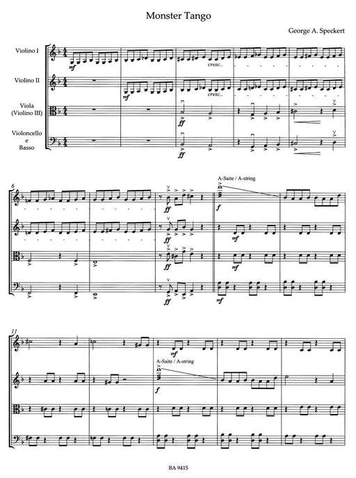 Tango for Strings -Arrangements. score with 5 parts (V I, VII, Va (V III)- Arrangements. Score with 5 parts (VI, VII, Va (V III), Vc 探戈 弦樂 騎熊士版 | 小雅音樂 Hsiaoya Music