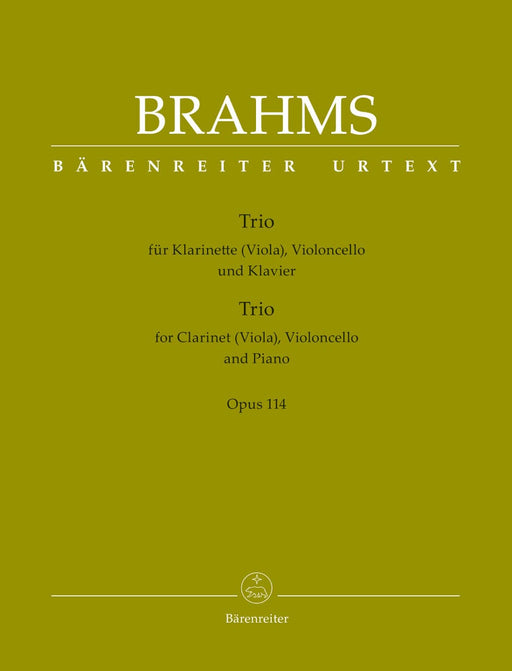 Trio for Clarinet (Viola), Violoncello and Piano op. 114 布拉姆斯 三重奏 豎笛 中提琴大提琴 鋼琴 騎熊士版 | 小雅音樂 Hsiaoya Music