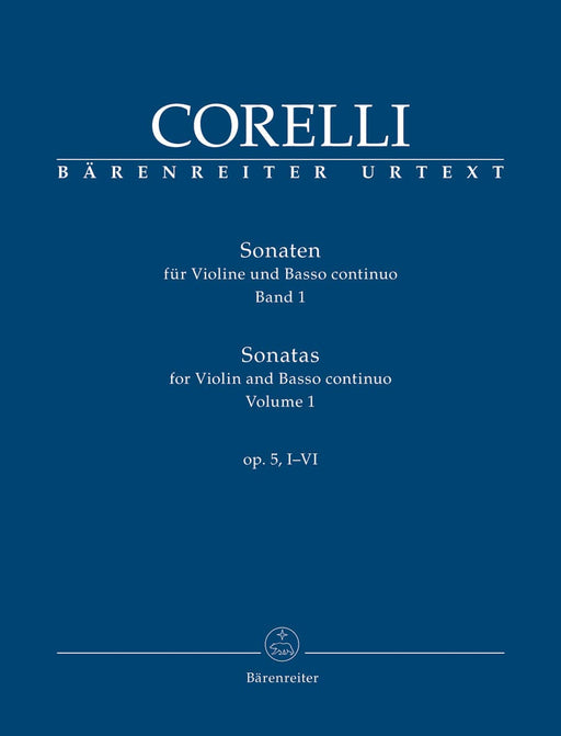 Sonatas for Violin and Basso continuo op. 5, I-VI (Volume 1) 柯雷里阿爾坎傑羅 奏鳴曲 小提琴 騎熊士版 | 小雅音樂 Hsiaoya Music