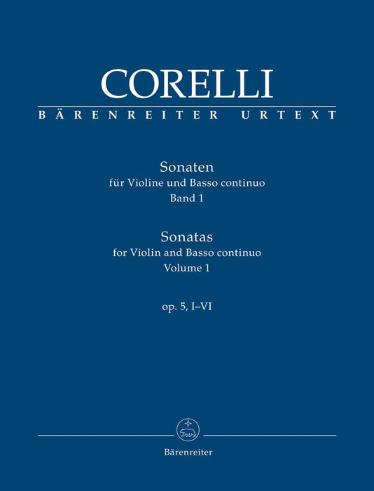 Sonatas for Violin and Basso continuo op. 5, I-VI (Volume 1) 柯雷里阿爾坎傑羅 奏鳴曲 小提琴 騎熊士版 | 小雅音樂 Hsiaoya Music