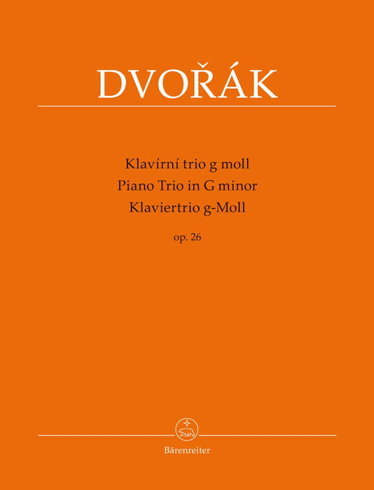 Piano Trio for Piano, Violin and Violoncello G minor op. 26 德弗札克 鋼琴 三重奏 鋼琴 小提琴 大提琴 騎熊士版 | 小雅音樂 Hsiaoya Music