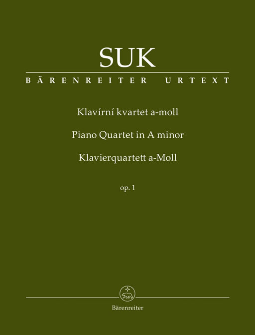 Piano Quartet A minor op. 1 蘇克 鋼琴 四重奏 騎熊士版 | 小雅音樂 Hsiaoya Music