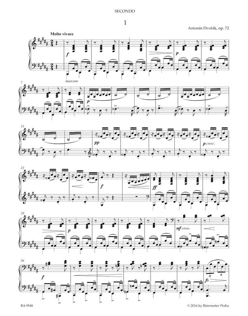 Slavonic Dances for Piano Duet op. 72 德弗札克 斯拉夫舞曲 四手聯彈 騎熊士版 | 小雅音樂 Hsiaoya Music