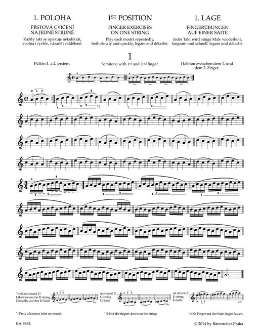 School of Violin Technique op. 1 -1st Position- (Book 1) 1st Position 小提琴 騎熊士版 | 小雅音樂 Hsiaoya Music