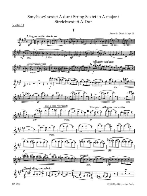 String Sextet A major op. 48 德弗札克 弦樂 六重奏 騎熊士版 | 小雅音樂 Hsiaoya Music