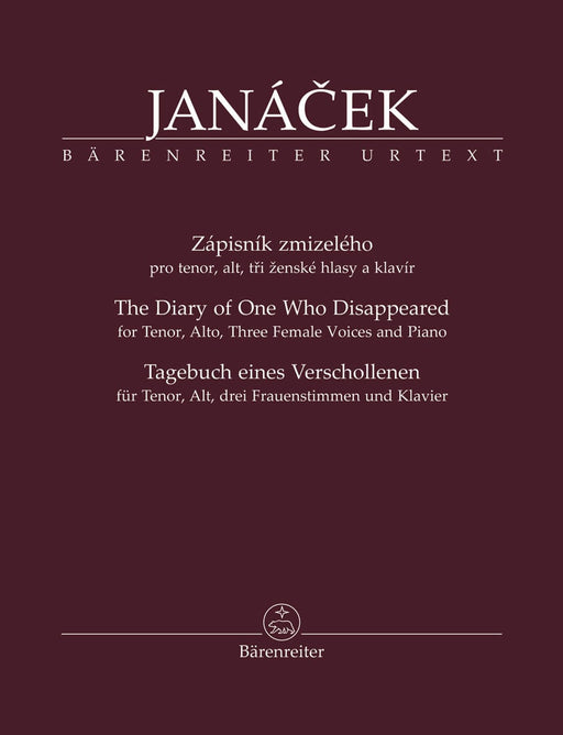 Zapisnik zmizeleho (The Diary of One Who Disappeared / Tagebuch eines Verschollenen) for Tenor, Alto, three Female Voices and Piano 中音 鋼琴 騎熊士版 | 小雅音樂 Hsiaoya Music
