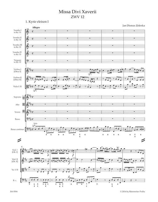 Missa Divi Xaverii ZWV 12 騎熊士版 | 小雅音樂 Hsiaoya Music