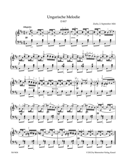 Late Piano Pieces 舒伯特 鋼琴 小品 騎熊士版 | 小雅音樂 Hsiaoya Music