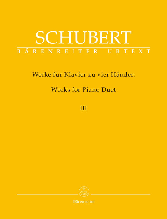 Works for Piano Duet (vier Hands-One Piano), Volume 3 舒伯特 四手聯彈 鋼琴 騎熊士版 | 小雅音樂 Hsiaoya Music