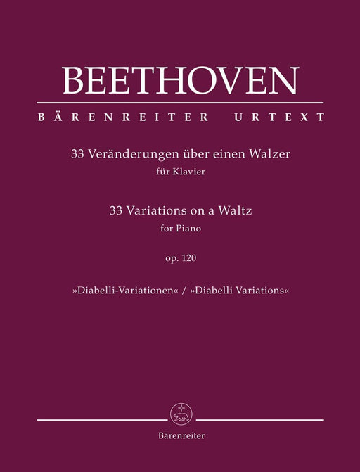 33 Variations on a Waltz for Piano op. 120 "Diabelli Variations" 貝多芬 詠唱調 圓舞曲 鋼琴 迪亞貝里變奏曲 騎熊士版 | 小雅音樂 Hsiaoya Music