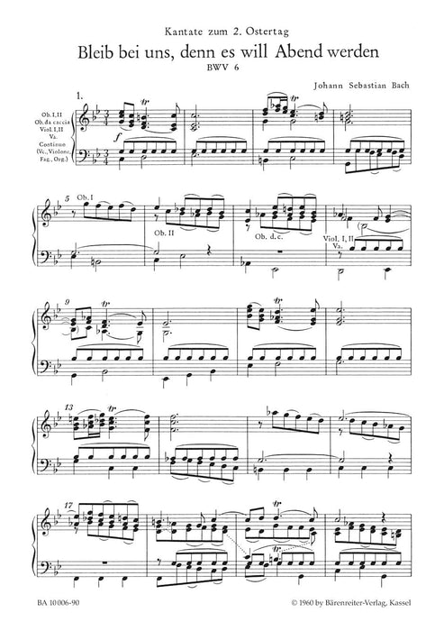 Bleib bei uns, denn es will Abend werden BWV 6 -Cantata for Easter Monday- Cantata for Easter Monday 巴赫約翰瑟巴斯提安 清唱劇 騎熊士版 | 小雅音樂 Hsiaoya Music