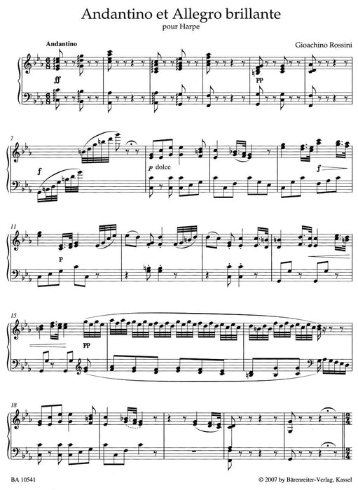 Andantino et Allegro brillante pour Harpe 快板 騎熊士版 | 小雅音樂 Hsiaoya Music