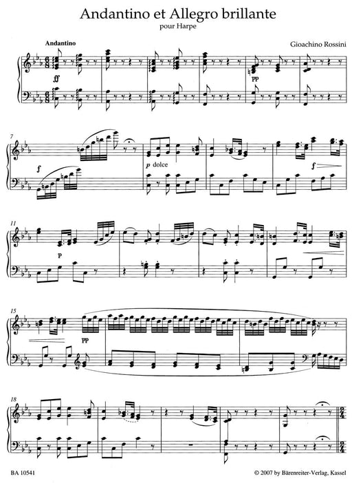 Andantino et Allegro brillante pour Harpe 快板 騎熊士版 | 小雅音樂 Hsiaoya Music