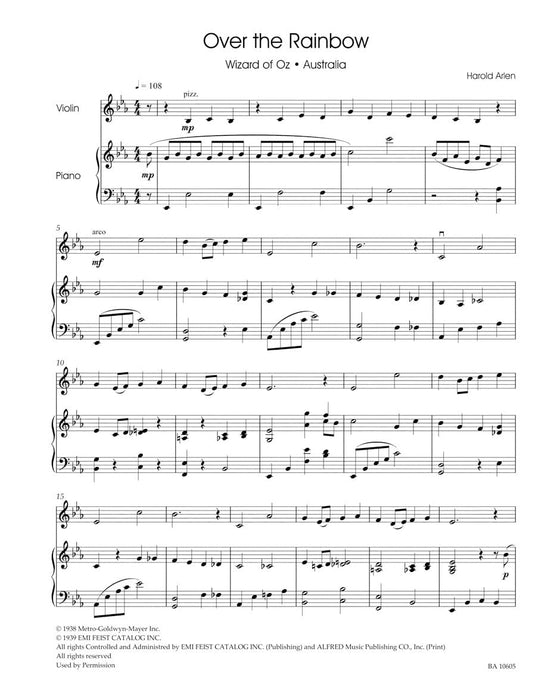 Popular Movie Hits for Violin and Piano 小提琴 鋼琴 騎熊士版 | 小雅音樂 Hsiaoya Music