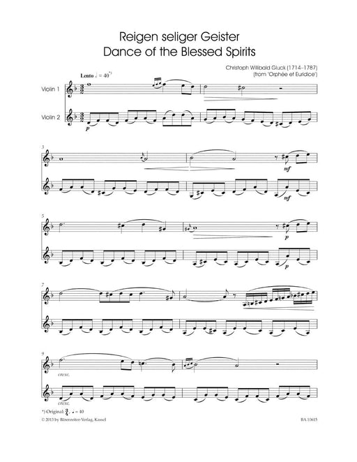 Beautiful Adagios -9 Pieces for two Violins- 9 Pieces 慢板 小品 小提琴 騎熊士版 | 小雅音樂 Hsiaoya Music