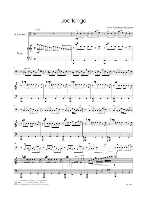 Tango Classics for Cello und Piano 探戈 大提琴 鋼琴 騎熊士版 | 小雅音樂 Hsiaoya Music