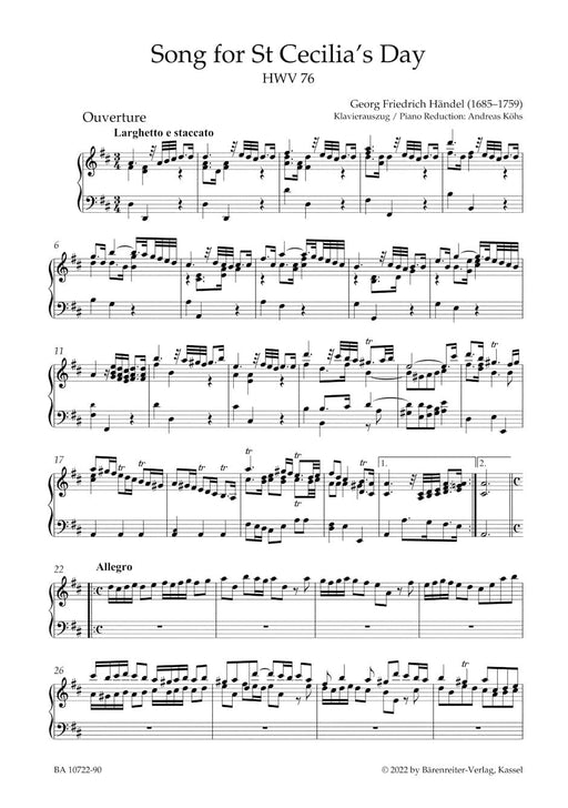 Song for St Cecilia´s Day HWV 76 | 小雅音樂 Hsiaoya Music