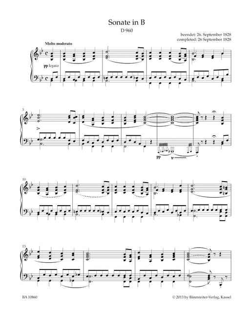 Sonate for Piano B-flat major D 960 舒伯特 鋼琴 騎熊士版 | 小雅音樂 Hsiaoya Music