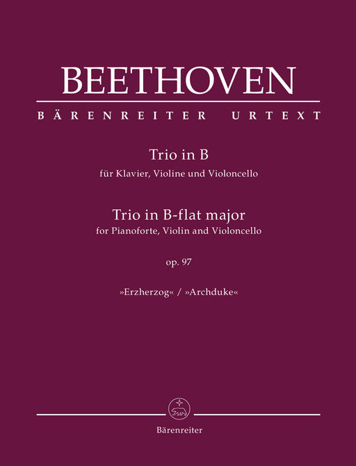 Trio for Pianoforte, Violin and Violoncello op. 97 Archduke 貝多芬 小提琴大提琴 鋼琴三重奏 熊騎士版(小熊版) | 小雅音樂 Hsiaoya Music