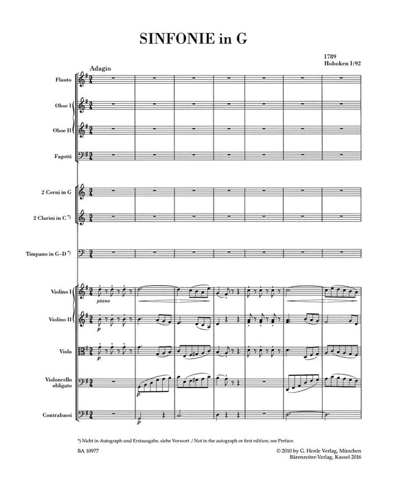 Symphony in G major Hob. I:92 "Oxford" 海頓 交響曲 騎熊士版 | 小雅音樂 Hsiaoya Music