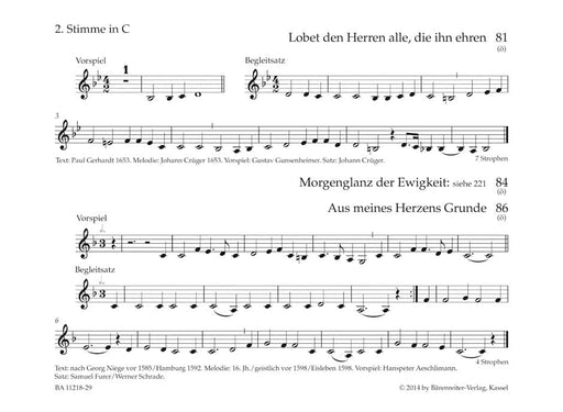 Bläserbuch zum Gotteslob -Preludes and accompaniments to the hymns of the new GOTTESLOB- (2nd part in C) Preludes and accompaniments to the hymns of the new GOTTESLOB 前奏曲 伴奏 前奏曲 伴奏 騎熊士版 | 小雅音樂 Hsiaoya Music