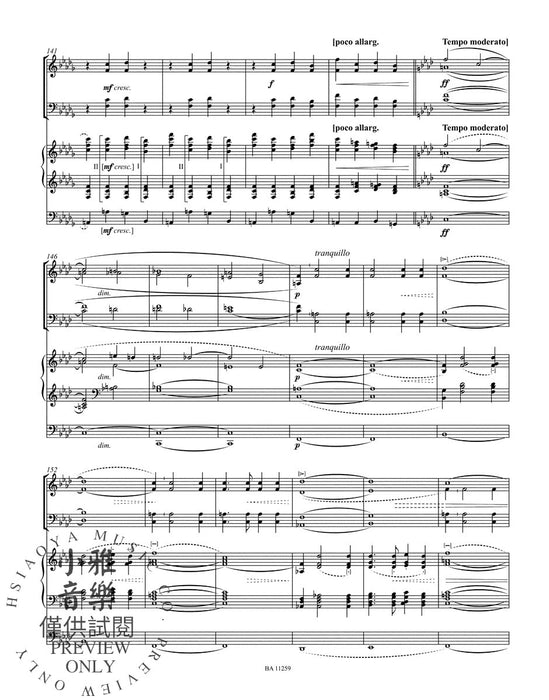 Legende for Organ and Brass Quartet op. 55a (1914) 管風琴四重奏 木管五重奏 熊騎士版(小熊版) | 小雅音樂 Hsiaoya Music