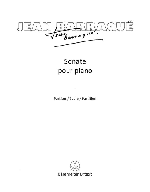 Sonate pour piano (1950–1952) (Volume I and II) 鋼琴 騎熊士版 | 小雅音樂 Hsiaoya Music