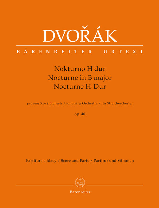Nocturne for String Orchestra in B major op. 40 德弗札克 夜曲弦樂團大調 熊騎士版(小熊版) | 小雅音樂 Hsiaoya Music
