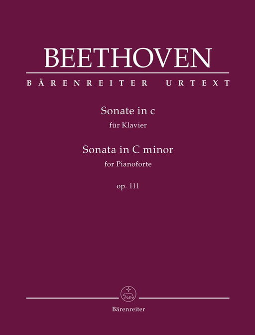Sonata for Pianoforte in C minor op. 111 貝多芬 奏鳴曲 鋼琴 騎熊士版 | 小雅音樂 Hsiaoya Music