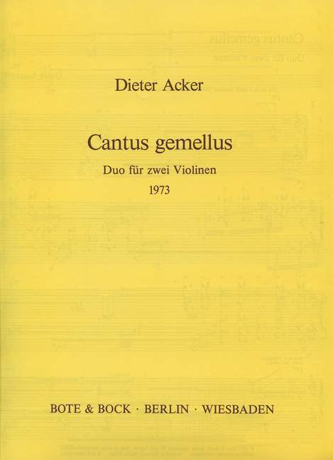 Cantus gemellus Duo 二重奏 雙小提琴 柏特-柏克版 | 小雅音樂 Hsiaoya Music