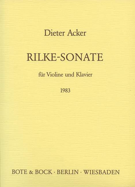 Rilke-Sonate 小提琴加鋼琴 柏特-柏克版 | 小雅音樂 Hsiaoya Music