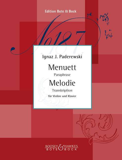 Menuet and Melody op. 14/1, op.16/2 Paraphrase / Transcription 小步舞曲旋律 模擬曲 小提琴加鋼琴 柏特-柏克版 | 小雅音樂 Hsiaoya Music