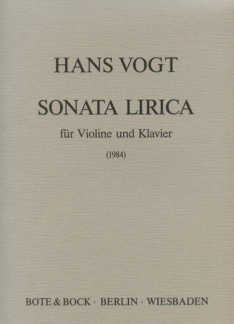 Sonata lirica 弗格特 奏鳴曲 小提琴加鋼琴 柏特-柏克版 | 小雅音樂 Hsiaoya Music