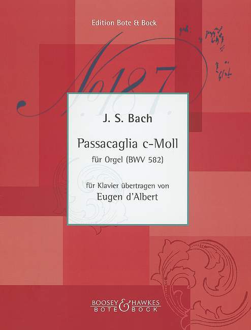 Passacaglia C minor BWV 582 (Original for organ) 巴赫約翰‧瑟巴斯提安 帕薩卡雅舞曲小調 管風琴 鋼琴獨奏 柏特-柏克版 | 小雅音樂 Hsiaoya Music