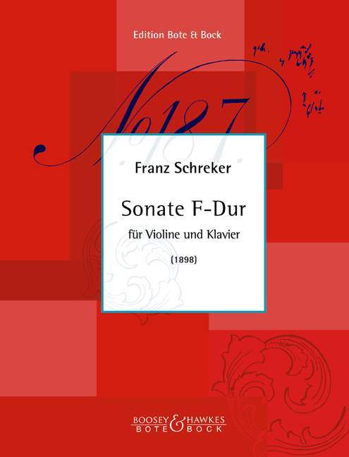 Sonata in F Major First Edition 施雷克爾 奏鳴曲 大調 小提琴加鋼琴 柏特-柏克版 | 小雅音樂 Hsiaoya Music