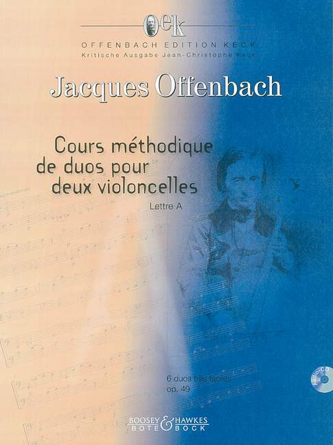 Cours méthodique de duos pour deux violoncelles op. 49 Band 1 Methodical Course 歐芬巴赫 二重奏 古提琴 大提琴練習曲 柏特-柏克版 | 小雅音樂 Hsiaoya Music