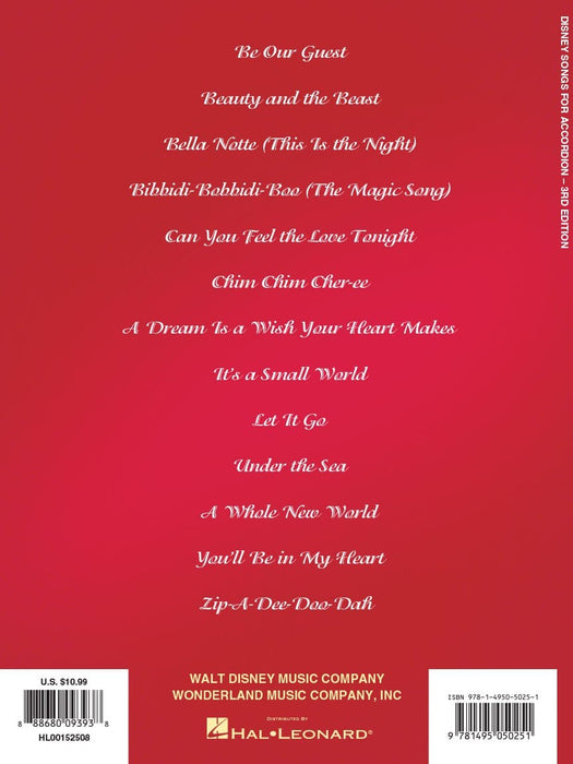 Disney Songs for Accordion - 3rd Edition | 小雅音樂 Hsiaoya Music