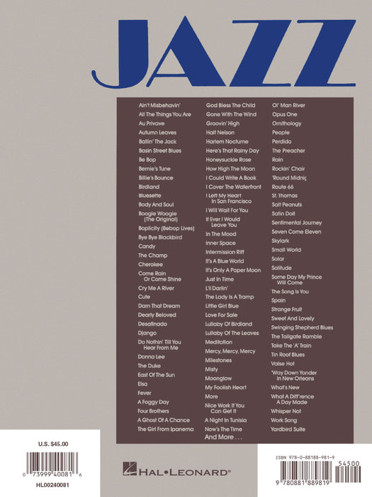 The Ultimate Jazz Fake Book E-flat Edition 費克 | 小雅音樂 Hsiaoya Music