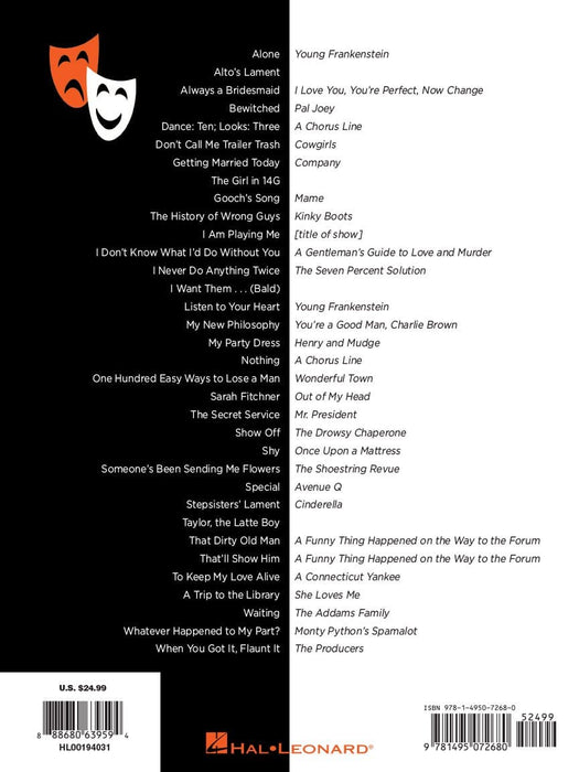 Theatre and Cabaret Comedy Songs - Women's Edition Voice and Piano 鋼琴 | 小雅音樂 Hsiaoya Music