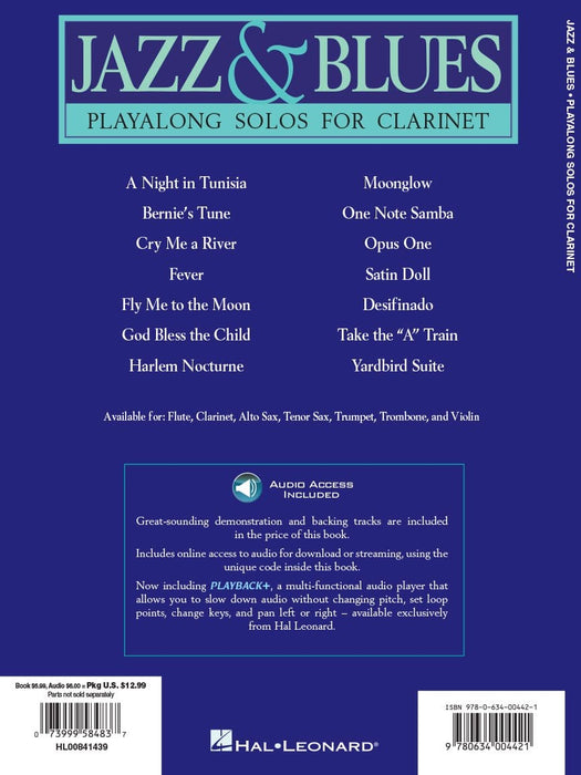 Jazz & Blues Play-Alongs Solos for Clarinet 藍調 獨奏 豎笛 | 小雅音樂 Hsiaoya Music